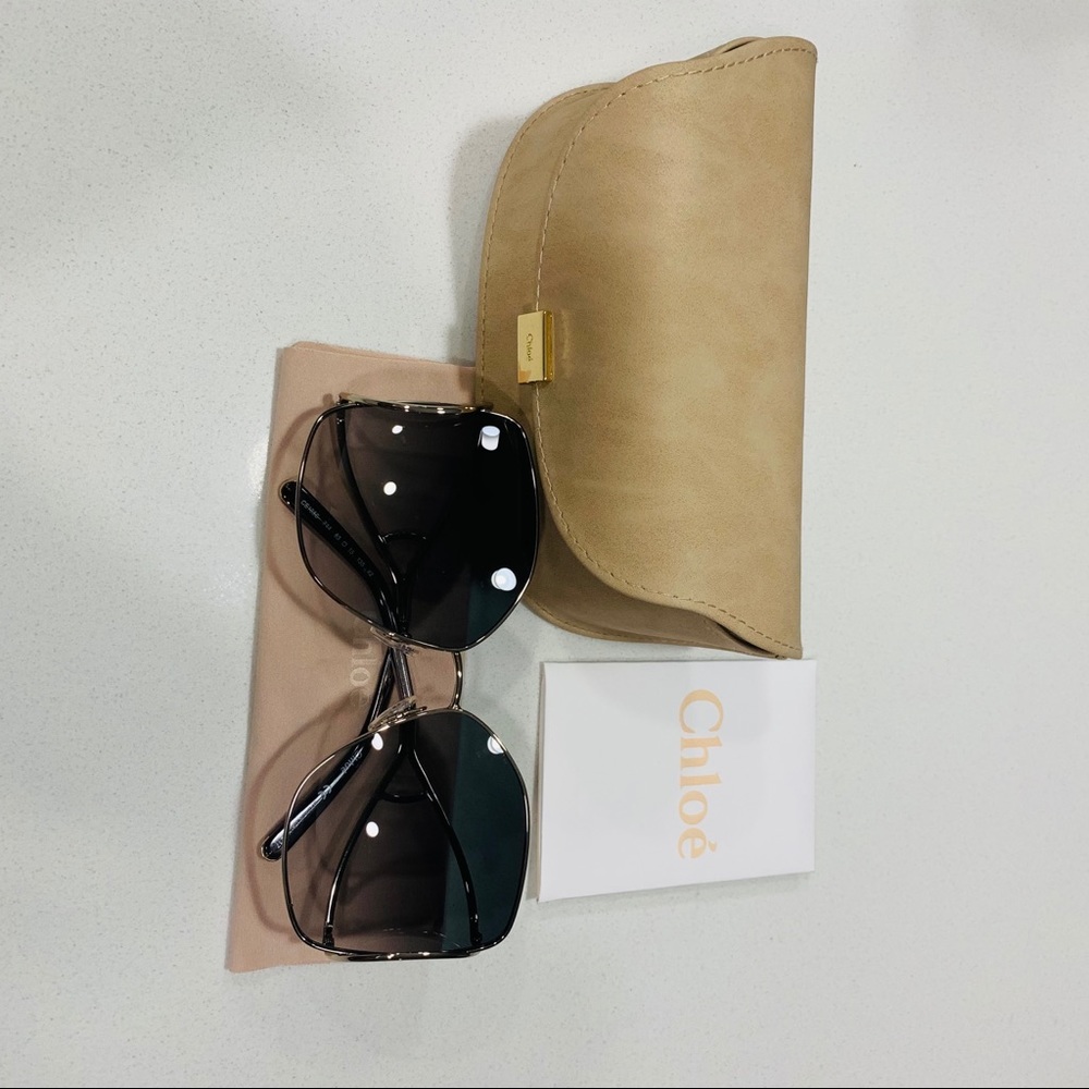 New Chloe | Modified Square Sunglasses 63mm - Picture 14 of 16